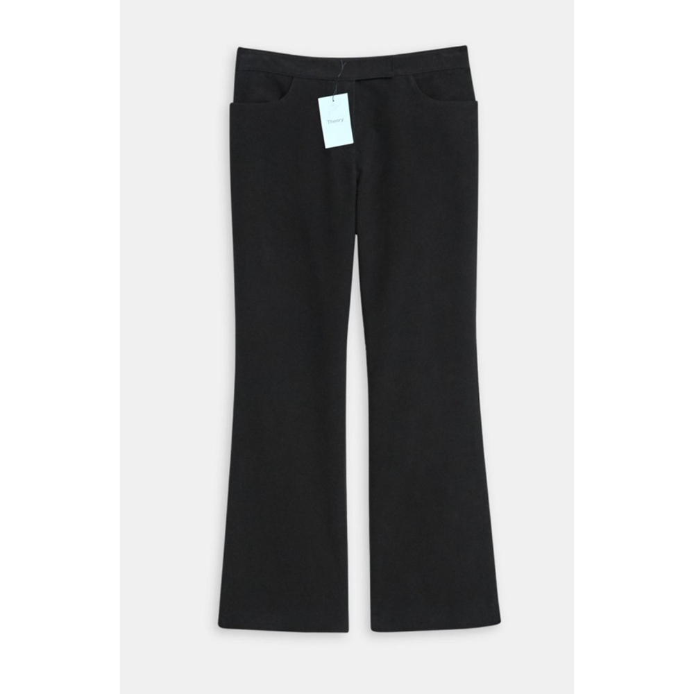 THEORY | NWT Black Boot Cut Moleskin Twill Pants Size 12